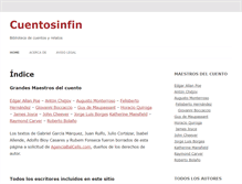 Tablet Screenshot of cuentosinfin.com